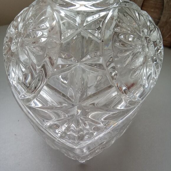 Vtg. Bleikristall Anna Hutte Footed 24% Lead Crystal‎ Covered Candy Dish Germany - Picture 7 of 11